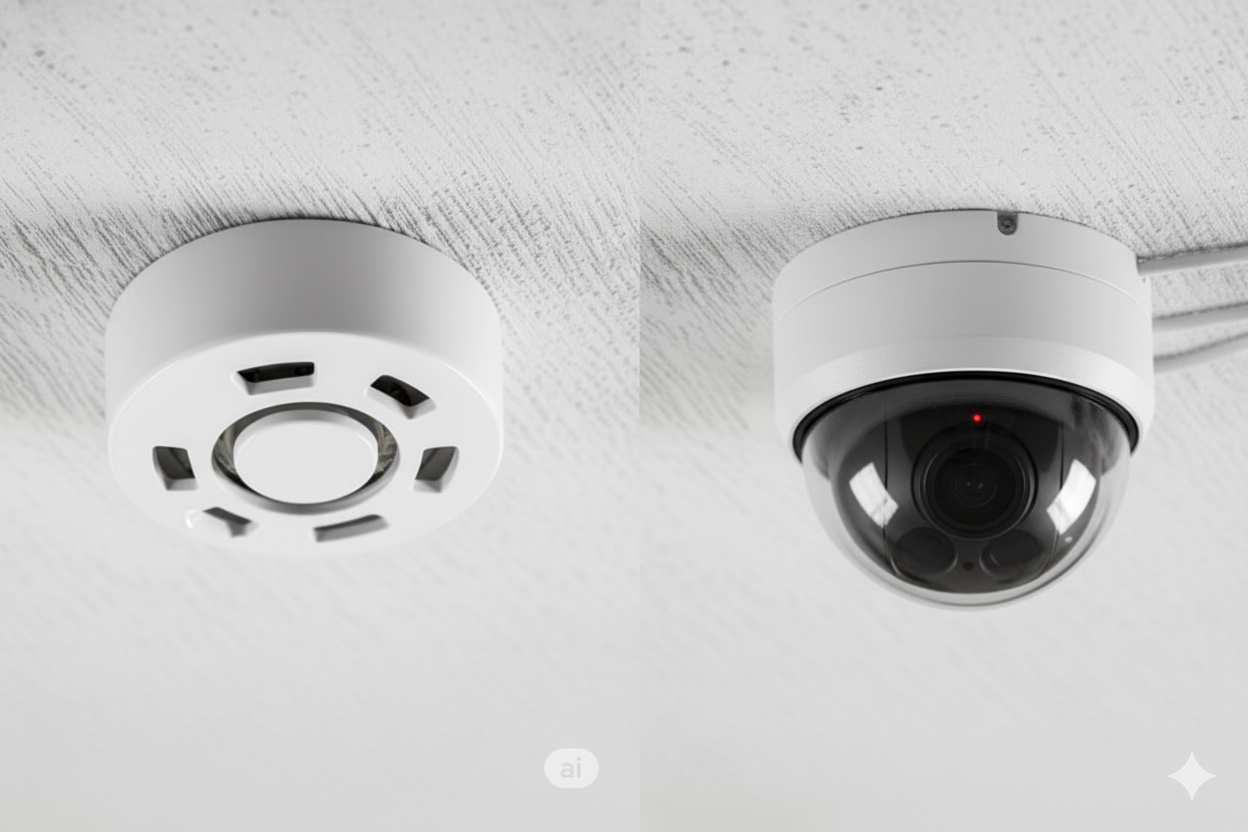 LED照明で明るいモダンなリビングルーム